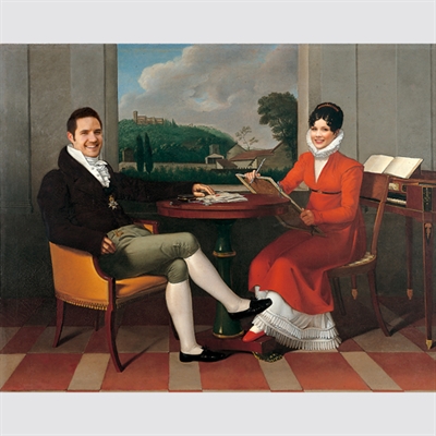 Personalized Masterpiece Mr Spontini and His Wife from Photos,by myDaVinci - myDaVinci